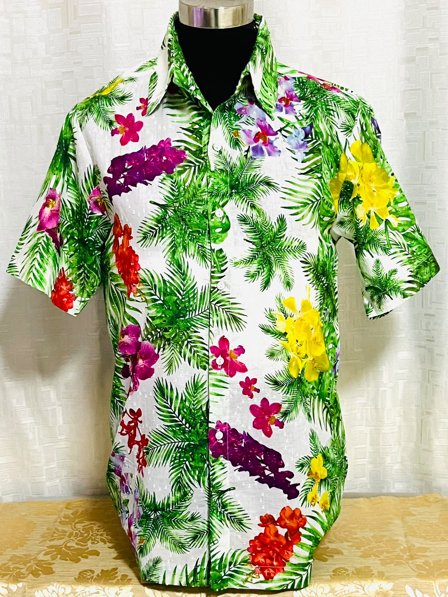 VIP Orchid Garden Shirt - Garden White
