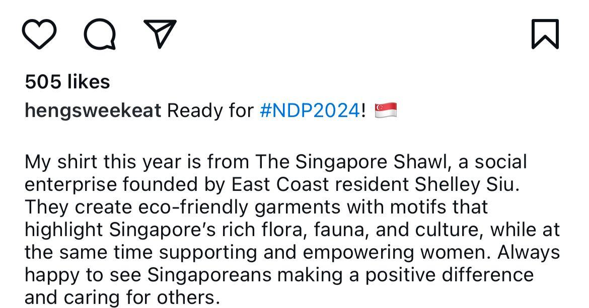 DPM Heng Swee Keat Instagram Post